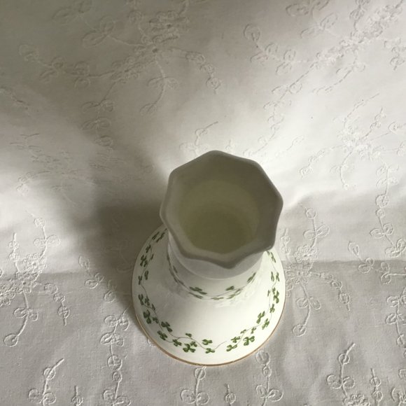 Lovely Shamrock Tapered Candle Holder / Stick Made in Ireland - Picture 2 of 4